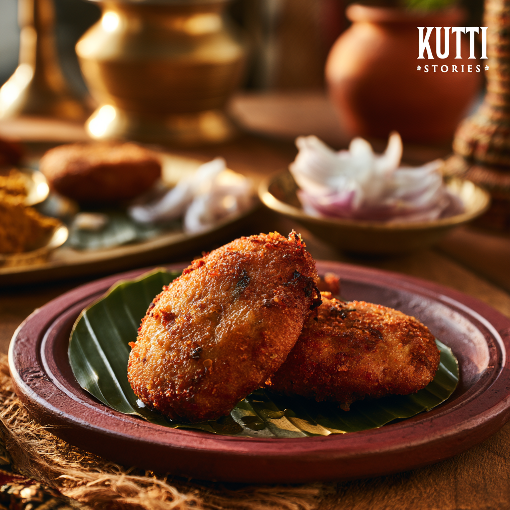 Anglo-Indian style cutlets prepared for a Chennai Christian wedding reception